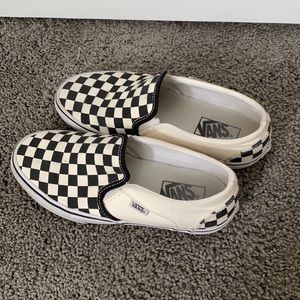 Black and white checkered vans